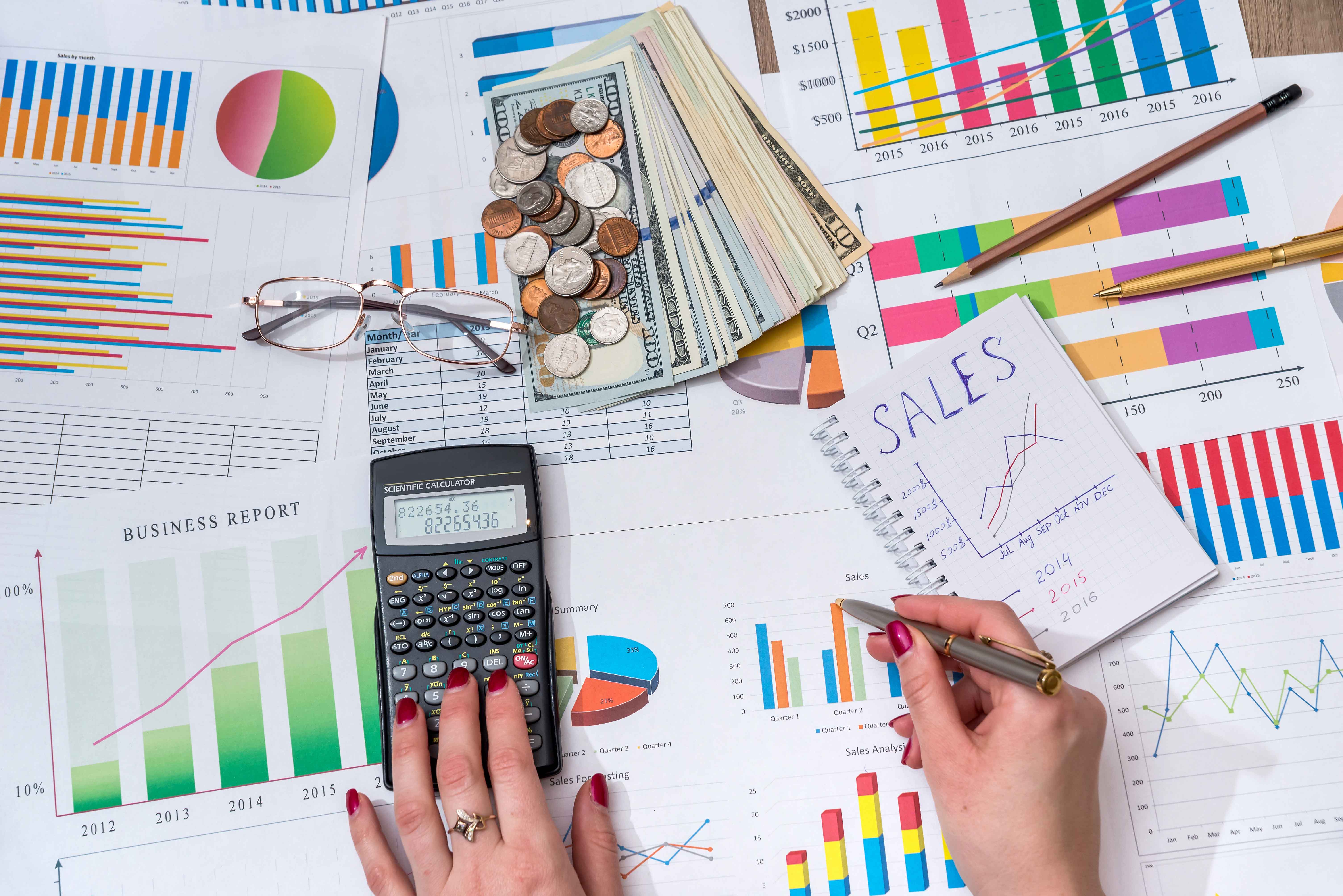 Calculadora y documentos