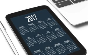 Tablet con agenda