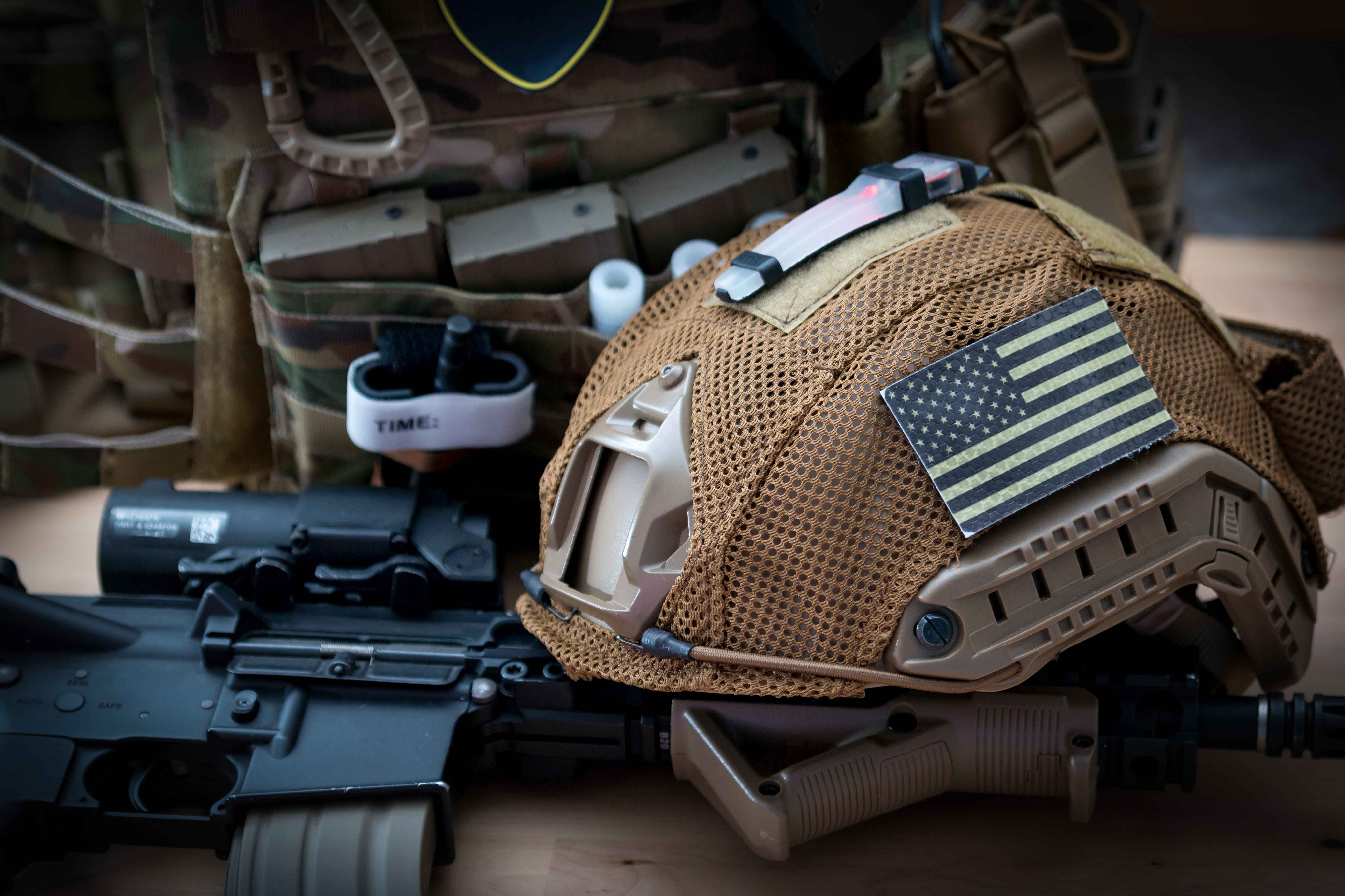 Armamento de soldado americano