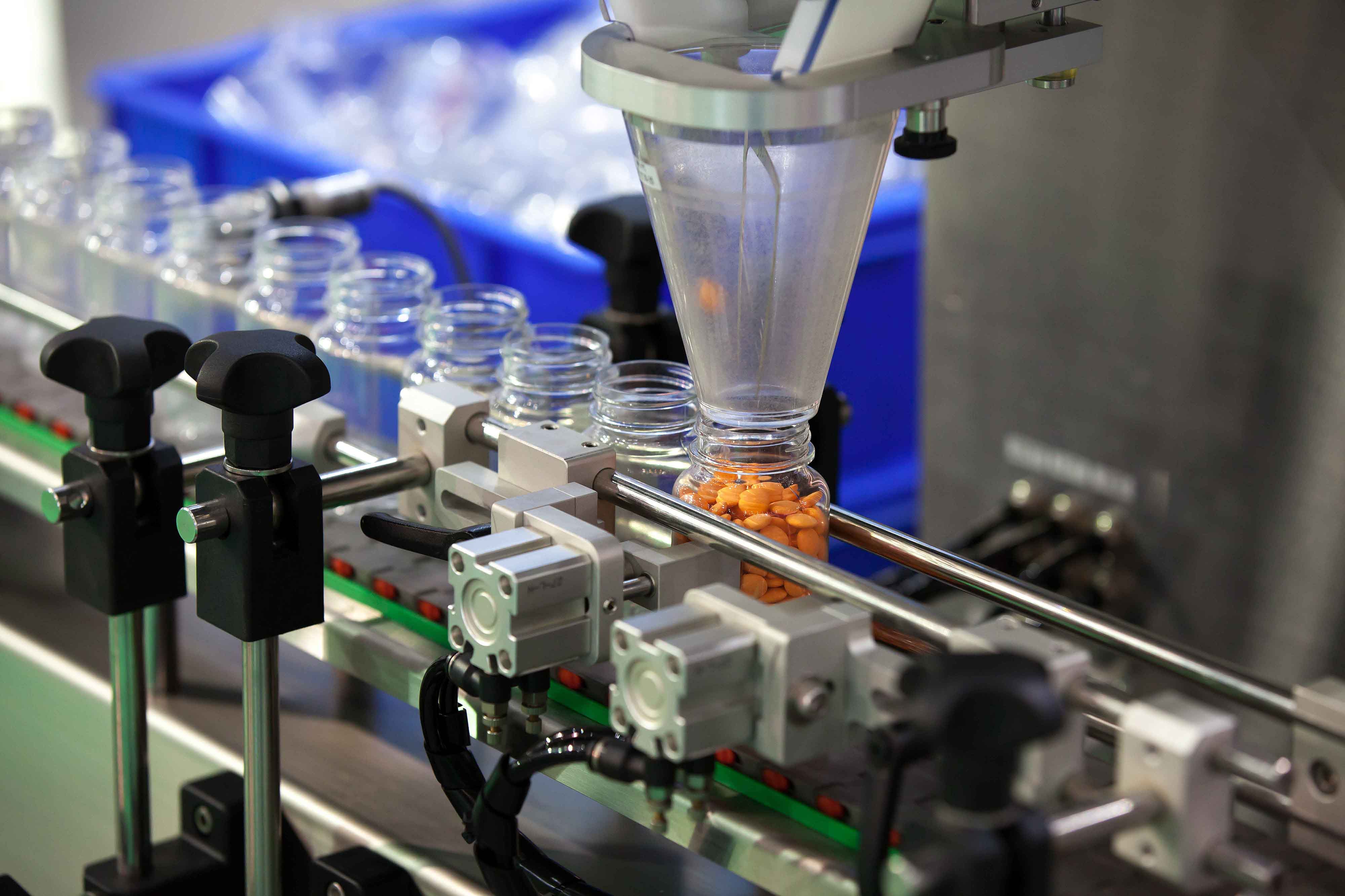 Cadena de producción farmacéutica