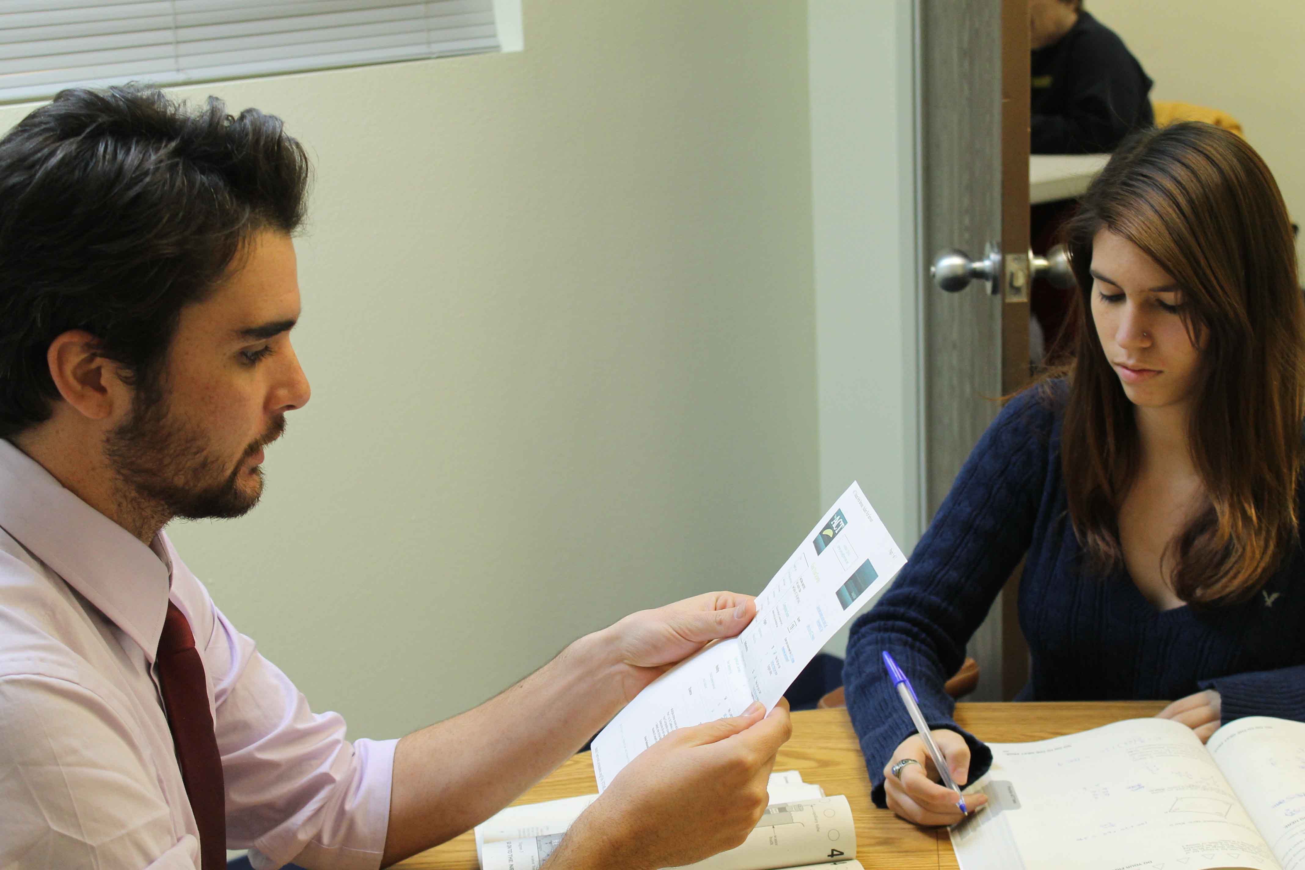Entrevistador y candidata