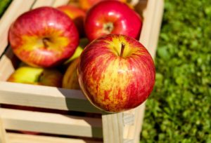 Caja de manzanas