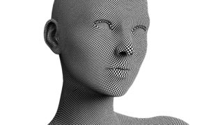 figura de chica 3d
