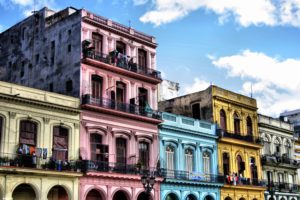 Casas de colores en La Habana