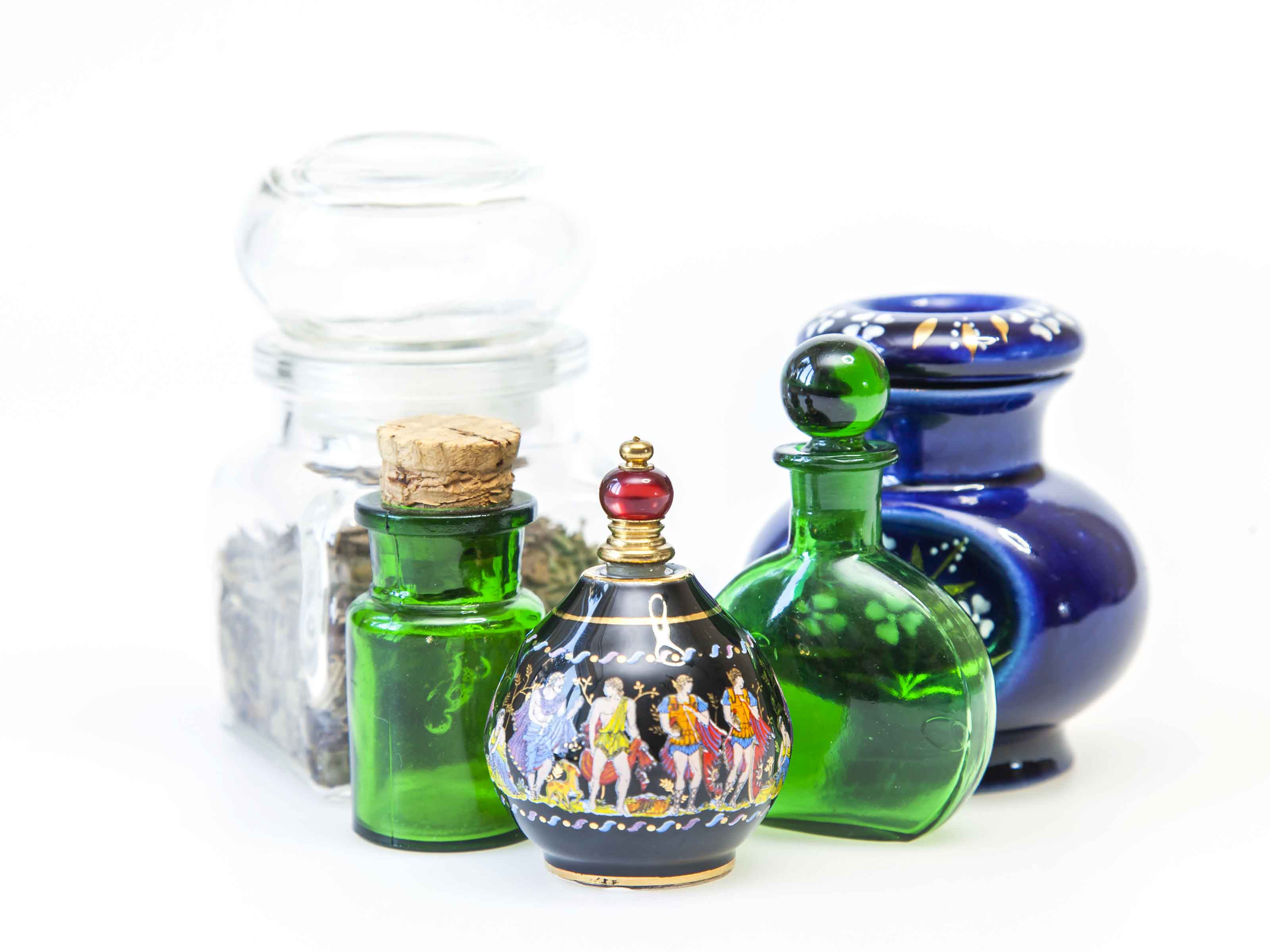 Tarros de cristal y cerámica