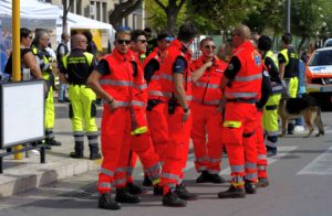Trabajadores de protección civil