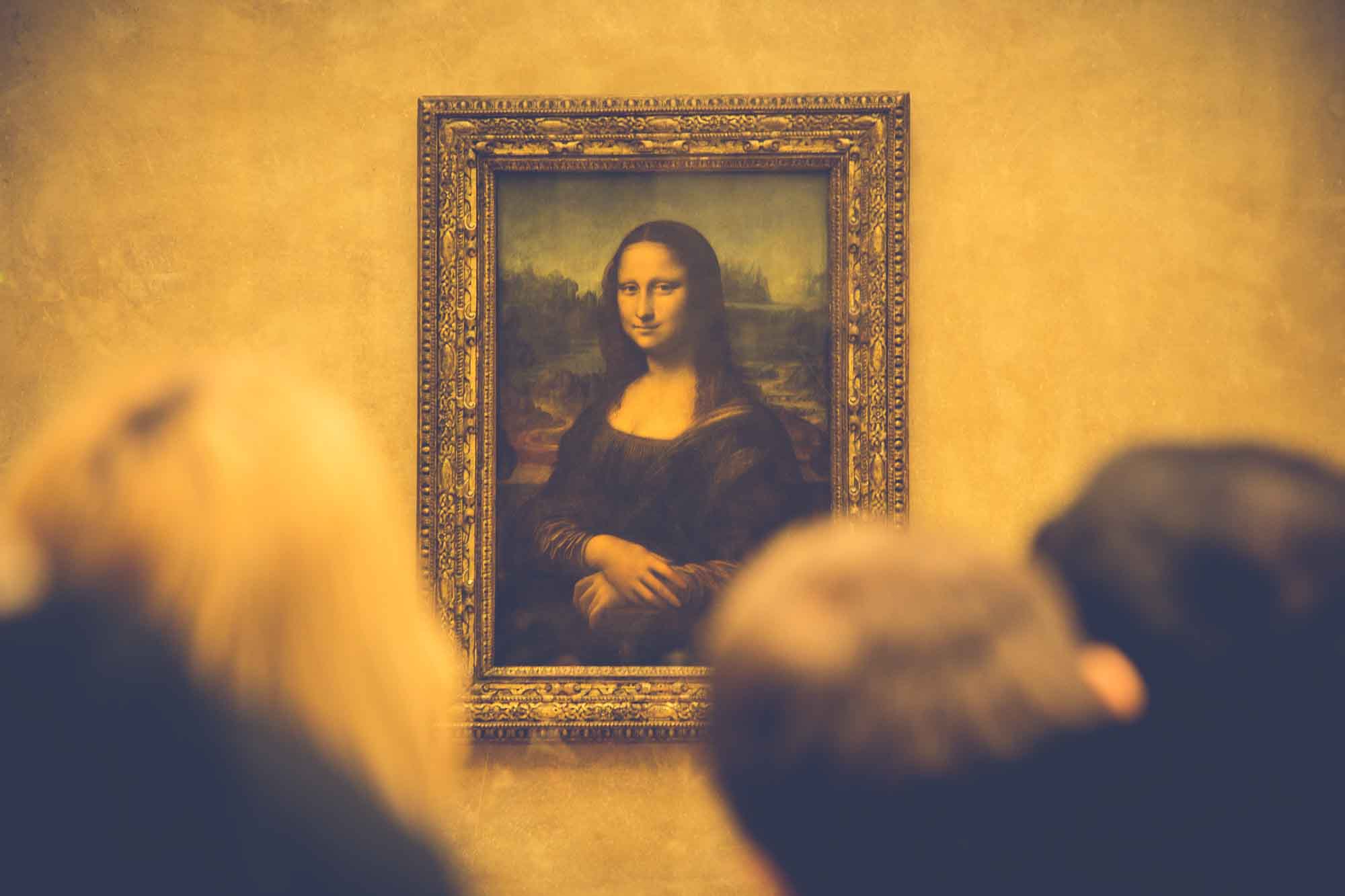 Foto del cuadro de la Mona Lisa de Leonardo Da Vinci