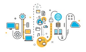 gráfica de funcionamiento internet
