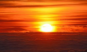 Sol al atardecer