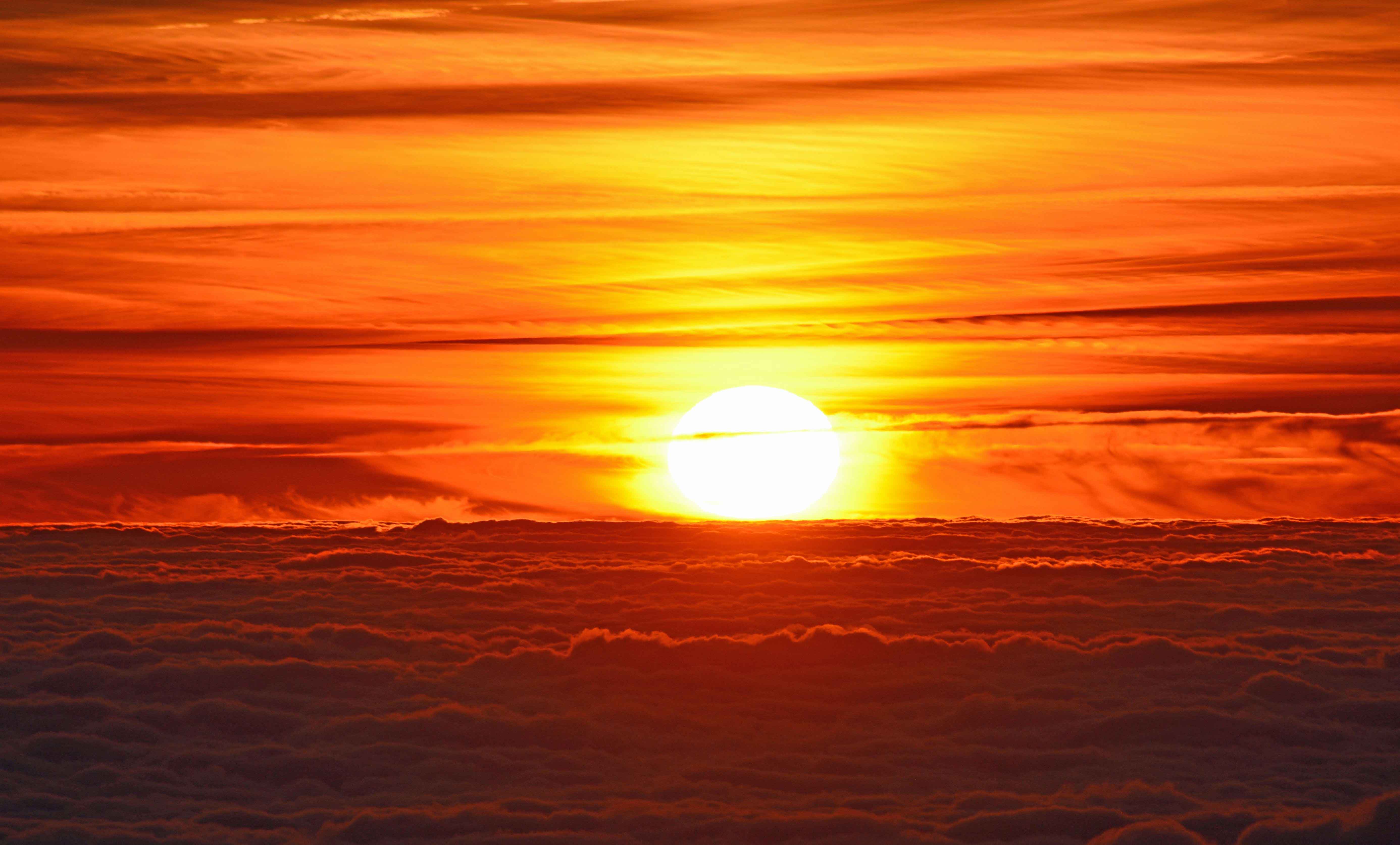 Sol al atardecer