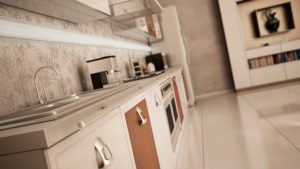 Cocina hecha en 3d