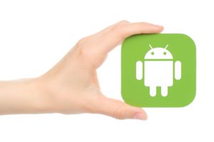 Móvil con icono de Android